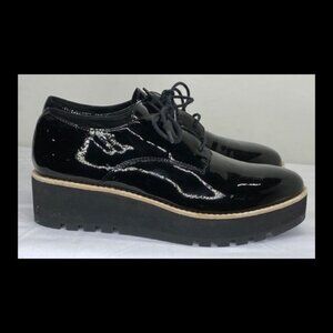 Eileen Fisher Women’s Eddy Oxford Shoes Size 6 Patent Leather Platform